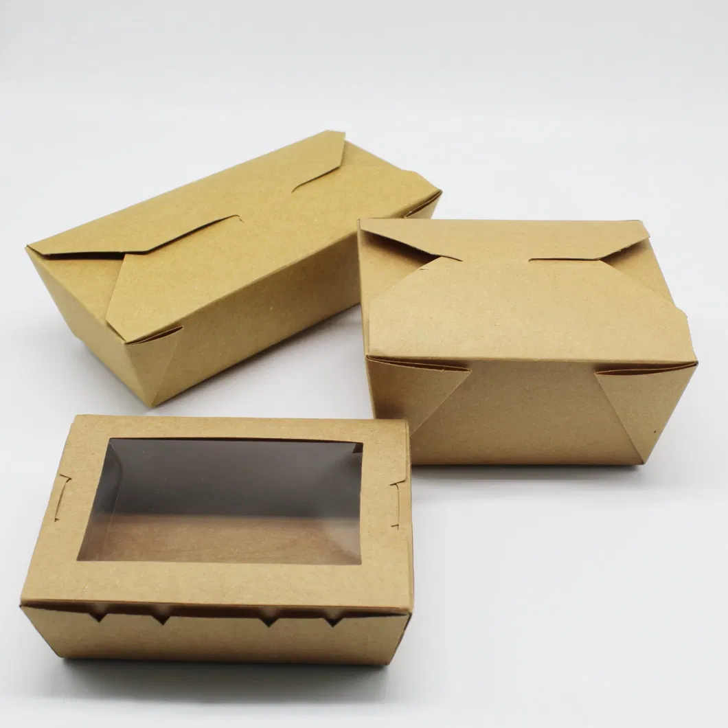 Take Away Window Fruit Sushi Salad Paper Box