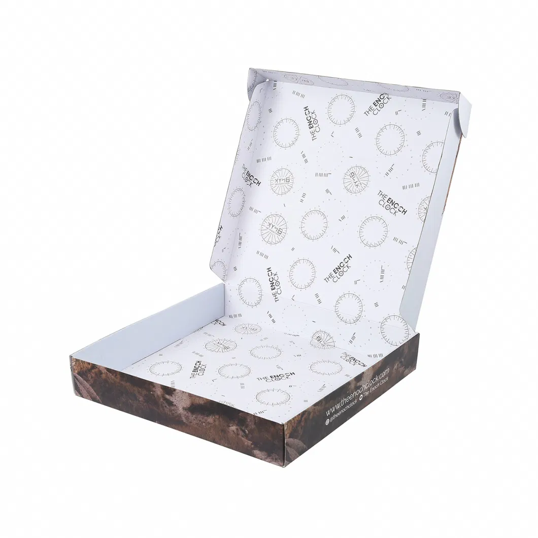 Corrugated Paper Shipping Box E Flue Paper Mailing Box with Double Printing Matt Lamination